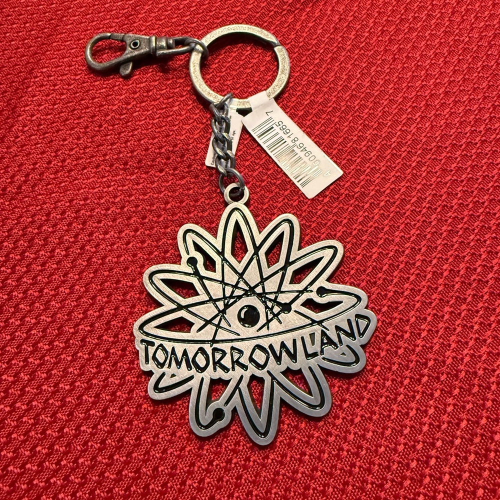 Disney Parks, Tomorrowland Atom metal keychain from Magic Kingdom